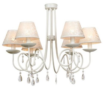 4250828356599 - Barock Kronleuchter mit Glaskristallen Weiss 6 Flammiger Lüster Durchmesser 62 cm 4250828356599 - Barock Kronleuchter mit Glaskristallen Weiss 6 Flammiger Lüster Durchmesser 62 cm