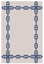 4250828359255 - WunderschÃ¶ner Luxus Teppich aus 100% Neuseeland-Wolle Blau Creme Samtweich 200 x 300 cm - Hochwertige QualitÃ¤t