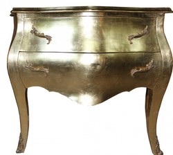 4250828360268 - Barock Kommode Gold 100cm Antik Stil