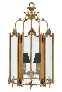 4250828360473 - Barock HÃ¤ngeleuchte aus Messing Antik-Look 4 Flammiger Kronleuchter Breite 39 cm HÃ¶he 73 cm Tiefe 42 cm - Barock Schloss Lampe - feinste QualitÃ¤t