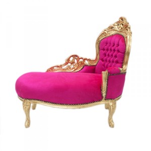 4250828361012 - Barock Kinder Chaiselongue Pink Gold  - KindermÃ¶bel
