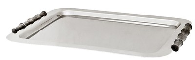 4250828361524 - Luxus Tablett Rechteckig Edelstahl vernickelt Bamboo 55 x 425 cm - Luxury Collection - 5 Sterne Gastronomie Einrichtung