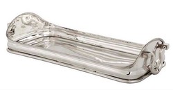 4250828361999 - Luxus Tablett Massiv Luxury Castle Edelstahl Massiv vernickelt 51 x 24 cm - Luxury Collection - 5 Sterne Gastronomie Einrichtung