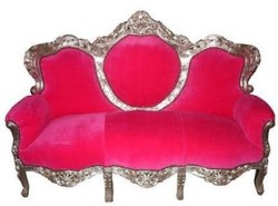 4252006231872 - Barock Lounge Sofa King Pink Silber 4252006231872 - Barock Lounge Sofa King Pink Silber
