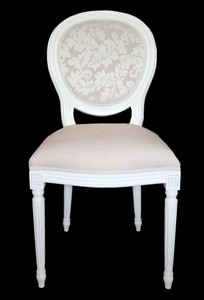 4250828362637 - Barock Esszimmer Stuhl ohne Armlehne Creme   WeiÃ - Designer Stuhl - Luxus QualitÃ¤t