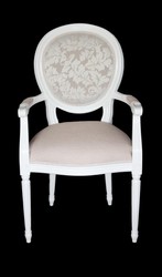 4250828362644 - Barock Esszimmer Stuhl mit Armlehne Creme   WeiÃ - Designer Stuhl - Luxus QualitÃ¤t