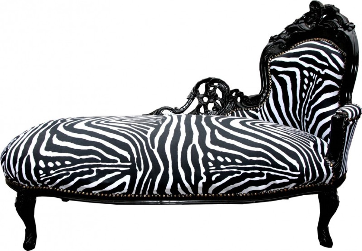 Zebra chaise lounge chair hot sale