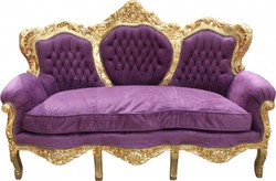 4250828364679 - Barock Sofa King Lila Gold - Möbel Lounge Couch 4250828364679 - Barock Sofa King Lila Gold - Möbel Lounge Couch