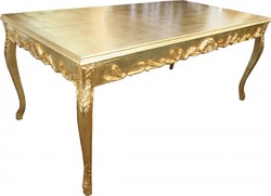 4250828364815 - Barock Esstisch Gold 200 x 99 cm Mod2 - Esszimmer Tisch - MÃ¶bel Antik Stil