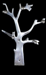 4250828368011 - Designer WandschlÃ¼ssel und Halsketten Halter aus Aluminium HÃ¶he 41 cm Breite 29 cm - SchlÃ¼sselhalter WandschlÃ¼sselanhÃ¤nger