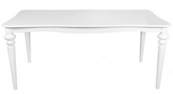 4250828369551 - Barock Esstisch Weiss ausziehbar 180 - 230 cm - Tisch
