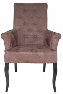 4250828370144 - Luxus Esszimmer Stuhl Braun   Schwarz mit Armlehnen - Barock MÃ¶bel