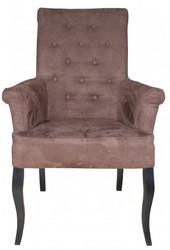 4250828370144 - Luxus Esszimmer Stuhl Braun   Schwarz mit Armlehnen - Barock MÃ¶bel