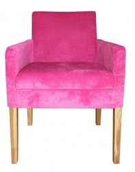 4250828370168 - Luxus Esszimmer Stuhl Pink   Holz Farbig mit Armlehnen