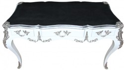4250828371660 - Luxus Barock Schreibtisch WeiÃ   Silber SekretÃ¤r Luxus MÃ¶bel
