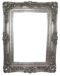 4255785914561 - Barock Wandspiegel Silber Antik-Look HÃ¶he 130 cm Breite 96 cm - Edel & Prunkvoll