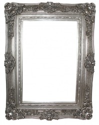 4255785914561 - Barock Wandspiegel Silber Antik-Look HÃ¶he 130 cm Breite 96 cm - Edel & Prunkvoll