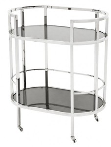 4250828371608 - Luxus Bar Trolley Servierwagen aus Edelstahl und Glas 70 x 43 x H 81 cm - Luxus Hotel & Restaurant Einrichtung MÃ¶bel