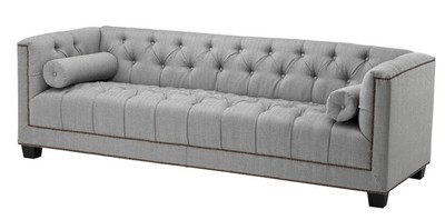 4250828372766 - Luxus Sofa Kubus Fischgrätmuster Grau - 3 Sitzer - Hotel Einrichtung 4250828372766 - Luxus Sofa Kubus Fischgrätmuster Grau - 3 Sitzer - Hotel Einrichtung