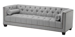 4250828372766 - Luxus Sofa Kubus Fischgrätmuster Grau - 3 Sitzer - Hotel Einrichtung 4250828372766 - Luxus Sofa Kubus Fischgrätmuster Grau - 3 Sitzer - Hotel Einrichtung
