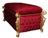 Casa Padrino Baroque Bench (Chest) Bordeaux Red / Gold with Bling Bling Rhinestones - Antique Chest – Bild 3