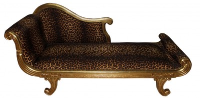 4250828374012 - Barock Chaiselongue Modell XXL Leopard   Gold- Antik Stil