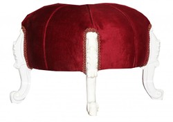 4250828374166 - Barock Sitzhocker - Rundhocker- Bordeauxrot Weià - Barock Möbel 4250828374166 - Barock Sitzhocker - Rundhocker- Bordeauxrot Weià - Barock Möbel