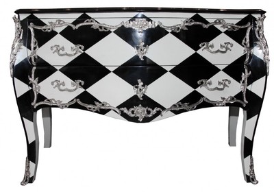 4250828374234 - Barock Kommode Karo Design 130cm - Unikat- Antik Look