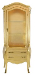 4250828375774 - Barock Vitrine Gold  - Vitrinenschrank - Wohnzimmerschrank