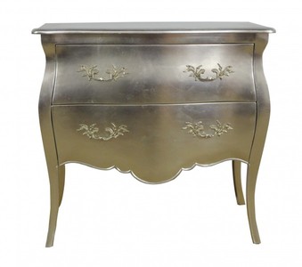 4250828376542 - Barock Kommode Silber 95 cm Schrank 4250828376542 - Barock Kommode Silber 95 cm Schrank