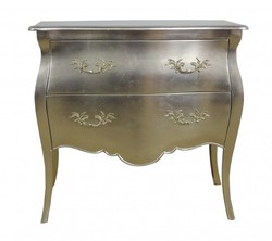 4250828376542 - Barock Kommode Silber 95 cm Schrank 4250828376542 - Barock Kommode Silber 95 cm Schrank