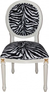 4250828377037 - Barock Esszimmer Stuhl Mod2 Zebra Creme - Barock Möbel 4250828377037 - Barock Esszimmer Stuhl Mod2 Zebra Creme - Barock Möbel