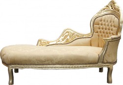 4250828389290 - Barock Chaiselongue Mod2  Gold Muster Gold - Barock MÃ¶bel