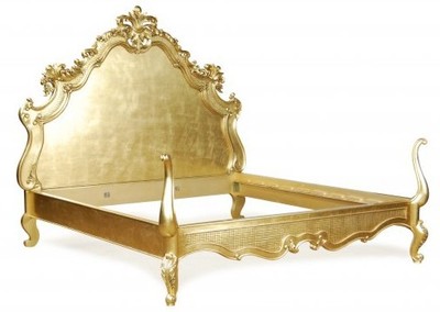 4250828377846 - Barock Bett Lusso Superior Gold 180 x 200 cm aus der Luxus Kollektion von Casa Padrino