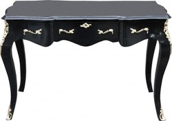 4250828377877 - Luxus Barock Konsolentisch Schwarz Gold  120 x 80 x 58 cm - Damen Schreibtisch - SekretÃ¤r Luxus MÃ¶bel