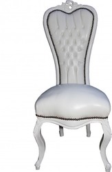 4250828378287 - Barock Thron Stuhl Queen Anne Weiss Weiss - Hochlehnstuhl 4250828378287 - Barock Thron Stuhl Queen Anne Weiss Weiss - Hochlehnstuhl