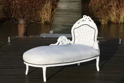 4250828378560 - Barock Chaiselongue Weià Weià Lederoptik 4250828378560 - Barock Chaiselongue Weià Weià Lederoptik
