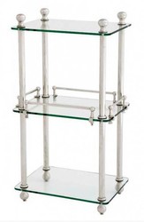 4250828378911 - Badezimmer Luxus Regalschrank vernickelt - Glasregal Badregal Regal Schrank Glas 4250828378911 - Badezimmer Luxus Regalschrank vernickelt - Glasregal Badregal Regal Schrank Glas