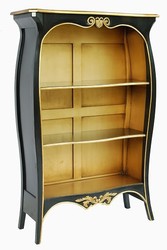 4250828378997 - Barock BÃ¼cherschrank Schwarz   Gold B 110 x H 169 cm BÃ¼cherregal Regal Schrank