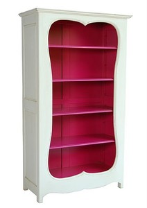 4250828379000 - Barock BÃ¼cherschrank Weiss   Pink B 110 x H 185 cm BÃ¼cherregal Regal Schrank