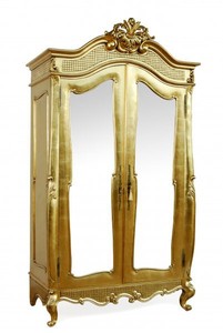 4250828379048 - Barock Kleiderschrank Gold B 107 x H 229 cm Schlafzimmer Schrank
