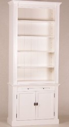 4250828379116 - Shabby Chic Landhaus Stil Schrank BÃ¼cherschrank WeiÃ B 100 H 240 cm- Schrank