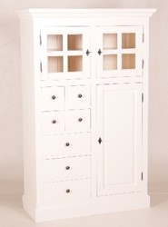 4250828379161 - Shabby Chic Landhaus Stil Schrank Buffetschrank WeiÃ mit vielen Schubladen - Schrank Esszimmer