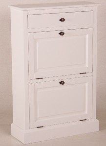 4250828379277 - Shabby Chic Landhaus Stil Schuhschrank Weiß B 75 H 115 cm Möbel Schuh Schrank 4250828379277 - Shabby Chic Landhaus Stil Schuhschrank Weiß B 75 H 115 cm Möbel Schuh Schrank