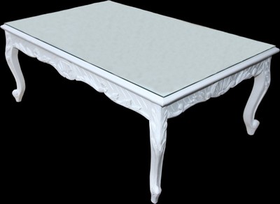 4250828379512 - Barock Couchtisch WeiÃ 120 x 80 cm - Mod2
