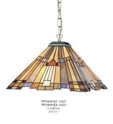 4250828379802 - Tiffany HÃ¤ngeleuchte Durchmesser 40cm 2-Flammig ModH1 - Leuchte Lampe Deckenleuchte