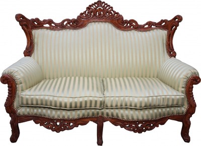 4250828380600 - Barock 2-er Sofa Master JadegrÃ¼n   Braun Mod3 - Wohnzimmer Couch MÃ¶bel Lounge