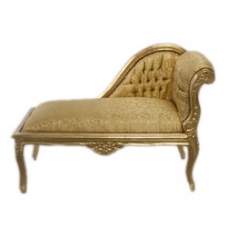 4250828380969 - Barock Kinder Chaiselongue Gold Muster   Gold Mod2R - Tron Barock MÃ¶bel
