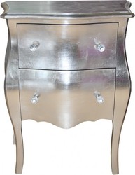 4250828384035 - Barock Kommode Silber Antik Look H 78 cm B 62 cm T 36 cm