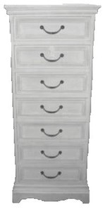 4250828384417 - Landhaus Stil Schrank mit 7 Schubladen Shabby Chic